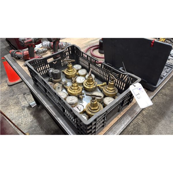 GROUP OF ASSORTED BRASS REGULATORS