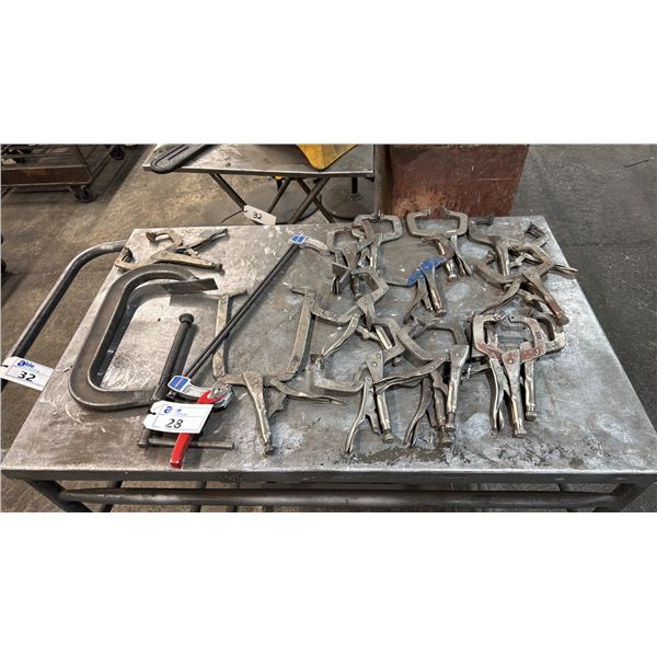 LARGE GROUP OF ASSORTED CLAMPS