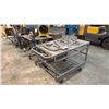 Image 1 : SMALL METAL MOBILE TABLE & METAL SHOP CART *CONTENTS NOT INCLUDED*