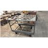 Image 2 : SMALL METAL MOBILE TABLE & METAL SHOP CART *CONTENTS NOT INCLUDED*