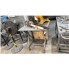 Image 4 : SMALL METAL MOBILE TABLE & METAL SHOP CART *CONTENTS NOT INCLUDED*