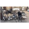 Image 1 : RIDGID SHOP VAC, 7 ASSORTED FANS & 5 CHAIRS