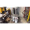 Image 1 : 3 LARGE ROLLS OF WIRE MESH/FENCING MATERIAL & APPROX 11 LARGE PAILS OF WELD PINS/WELD-ONS