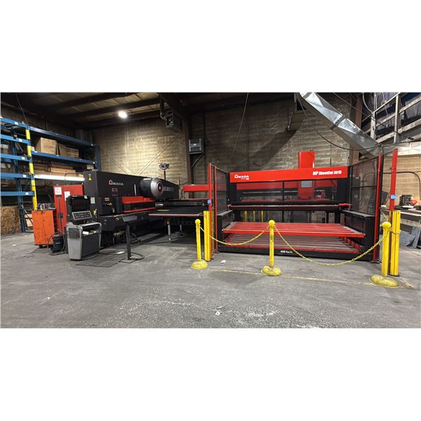 AMADA EMK 3612 MII 33 TON HIGH SPEED ELECTRIC SERVO CNC TURRET PUNCH PRESS MACHINE WITH AMADA MP