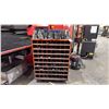 Image 1 : ORANGE MOBILE PARTS ORGANIZER WITH ASSORTED PUNCH AND DIES *COMPATIBLE WITH BOTH LOT 50 & 51*