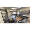 Image 1 : 5 WALL MOUNT METAL SHELVING UNITS & METAL TABLE