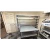 Image 2 : 5 WALL MOUNT METAL SHELVING UNITS & METAL TABLE