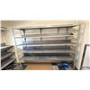 Image 4 : 5 WALL MOUNT METAL SHELVING UNITS & METAL TABLE