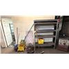 Image 1 : SHOP VAC, METAL SHELVING UNIT, MOPS, MOP BUCKETS, KITTY LITTER & BROOM