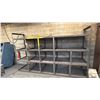 Image 1 : METAL SHELVING UNIT- MEASURES APPROX 10'L X 6'H X 30"D