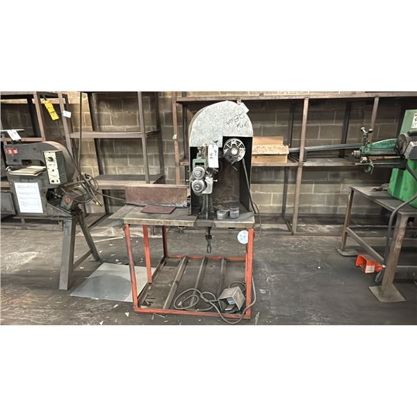 BROWN BOGGS 39 ROTARY SHEET METAL FORMING MACHINE ON METAL TABLE