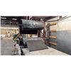 Image 3 : METAL SHOP TABLE WITH 2 WALL MOUNTED MATERIAL ROLL HOLDERS WITH 2 LARGE ROLLS OF DUCT