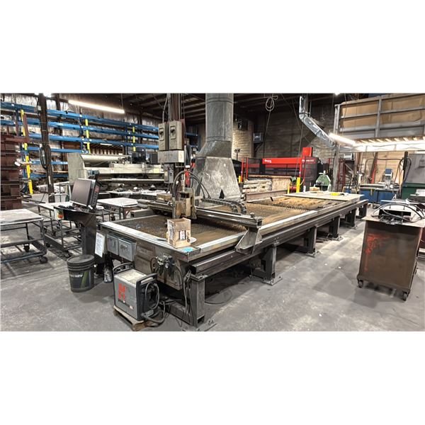 MG INDUSTRIES CNC PLASMA CUTTER WITH LARGE BURN TABLE, CONTROL STATION & POWER MAX 85 PLASMA