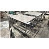 Image 1 : METAL MOBILE SHOP CART- MEASURES APPROX 45"L X 29"D X 35"H