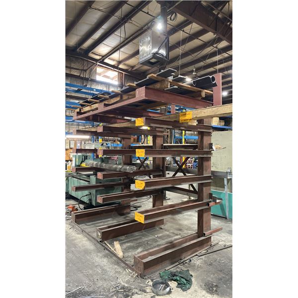 LARGE WELDED TOGETHER CANTILEVER MATERIAL STORAGE SYSTEM *CONTENTS NOT INCLUDED*