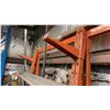 Image 4 : LARGE ORANGE ADJUSTABLE CANTILEVER MATERIAL STORAGE SYSTEM - MEASURES APPROX 13'L X 2.5'D X 7.5'H