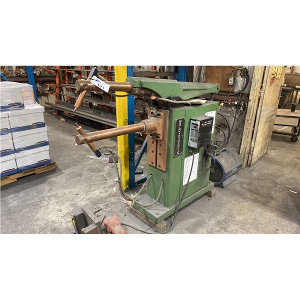WELDOMATIC INDUSTRIAL SPOT WELDER WITH MILLER COOLMATE 4 WATER COOLANT SYSTEM