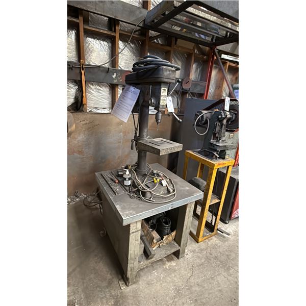 ASHINA ASD-360 COMPACT BENCHTOP DRILL PRESS ON SMALL TABLE