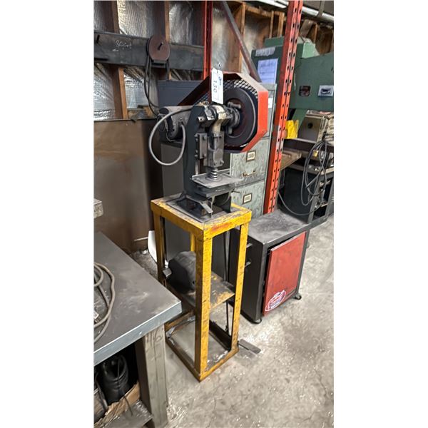 INDUSTRIAL PUNCH PRESS MACHINE ON STAND