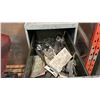 Image 2 : 5 DRAWER FILING CABINET WITH ASSORTED HARDWARE/PARTS & SMALL MOBILE SHOP CABINET