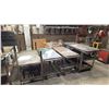 Image 1 : 2 METAL MOBILE SHOP CARTS & 3 TIER METAL MOBILE TABLE
