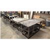 Image 2 : 2 METAL MOBILE SHOP CARTS & 3 TIER METAL MOBILE TABLE