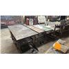 Image 3 : 2 METAL MOBILE SHOP CARTS & 3 TIER METAL MOBILE TABLE