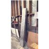 Image 4 : PAIR OF WALL MOUNTED METAL SHELVES & LARGE PIECE OF ALUMINUM *MUST BRING TOOLS TO REMOVE FROM WALL*