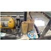 Image 2 : BG-6 BENCH GRINDER, MAKITA GRINDER, POWER FIST PNEUMATIC SANDER, TOOL BOX WITH ASSORTED TOOL