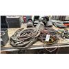 Image 1 : GROUP OF ASSORTED EXTENSION CORDS & AIR LINES