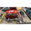 Image 1 : GROUP OF ASSORTED HAND TOOLS & SMALL CRAFTSMAN TOOL BOX