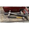 Image 4 : GROUP OF ASSORTED HAND TOOLS & SMALL CRAFTSMAN TOOL BOX