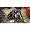 Image 1 : GROUP OF ASSORTED CLAMPS, LEVELS & MEASURING SQUARES