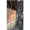 Image 14 : LARGE METAL WORK BENCH WITH ASSORTED SHOP CONTENTS- TOOL BOX FULL OF HAND TOOLS, SPRAY PAINTS,