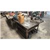 Image 4 : 3 TIER METAL MOBILE WELDERS TABLE WITH ASSORTED PARTS & HARDWARE *CONTENTS ON TOP NOT INCLUDED*