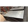 Image 3 : LARGE METAL MOBILE SHOP TABLE - MEASURES APPROX 81"L X 48"D X 30"H