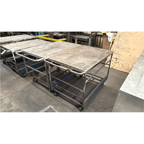 2 METAL MOBILE SHOP CARTS