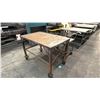 Image 2 : METAL MOBILE SHOP TABLE & SHOP CART