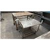 Image 3 : METAL MOBILE SHOP TABLE & SHOP CART