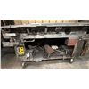 Image 3 : LARGE METAL MOBILE SHOP TABLE WITH ASSORTED SCRAP METAL CONTENTS
