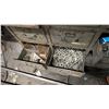 Image 7 : GREEN METAL MULTI DRAWER STORAGE CABINET WITH ASSORTED PARTS & HARDWARE CONTENTS & APPROX 10'L