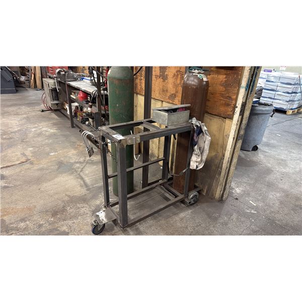 METAL MOBILE WELDERS CART *TANK NOT INCLUDED*