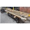Image 1 : WOODEN CRATE OF INDUSTRIAL SHEAR BLADES APPROX 124"L *2 PCS*