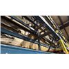 Image 5 : 5 BAYS OF BLUE PALLET RACKING-(6) 16' UPRIGHTS (64) 10' 7" SIDE RAILS WITH ASSORTED WOODEN BEAMS
