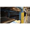 Image 5 : 10 BAYS OF BLUE PALLET RACKING-(9) 16' UPRIGHTS (6) 12' UPRIGHTS (90) 10' 7" SIDE RAILS WITH