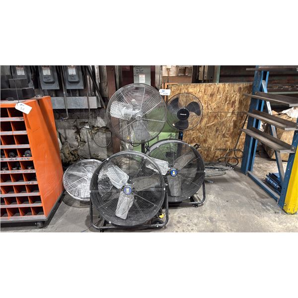 GROUP OF ASSORTED SHOP FANS