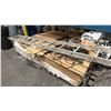 Image 3 : METAL CUSTOM MADE BULB, HALF OF AN EXTENSION LADDER & 2 LARGE PALLETS OF CORRUGATED CARDBOARD BOXES
