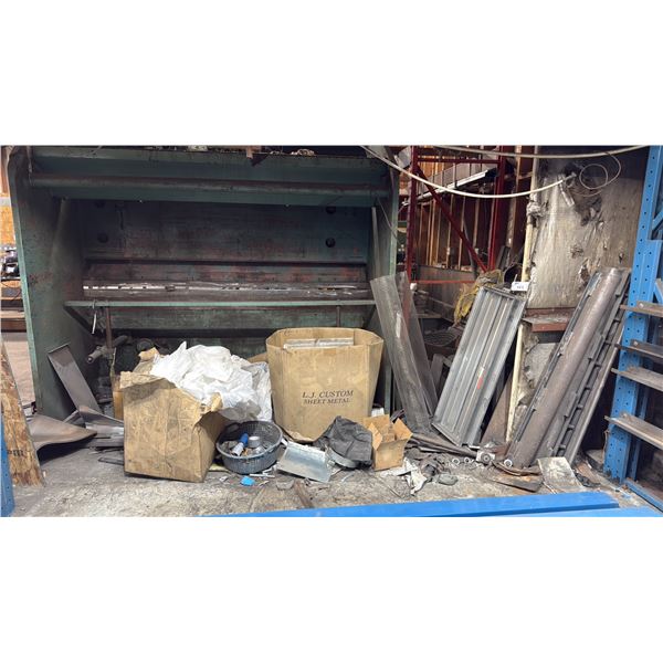 LARGE PILE OF ASSORTED SCRAP METAL & MISC ITEMS