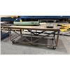 Image 2 : METAL FRAME WOOD TOP MOBILE SHOP TABLE *CONTENTS NOT INCLUDED*