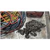 Image 3 : MOTOMASTER BATTERY CHARGER, JUMPER CABLES, 2 EXTENSION CABLES & TOW CHAIN